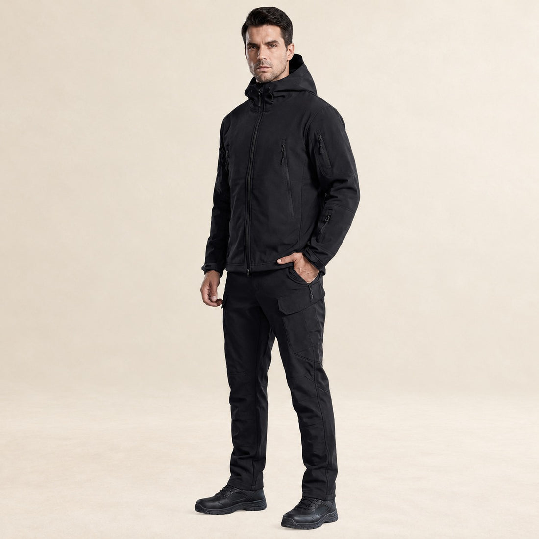 Veste tactique pour homme avec plusieurs poches et ajustement personnalisé
