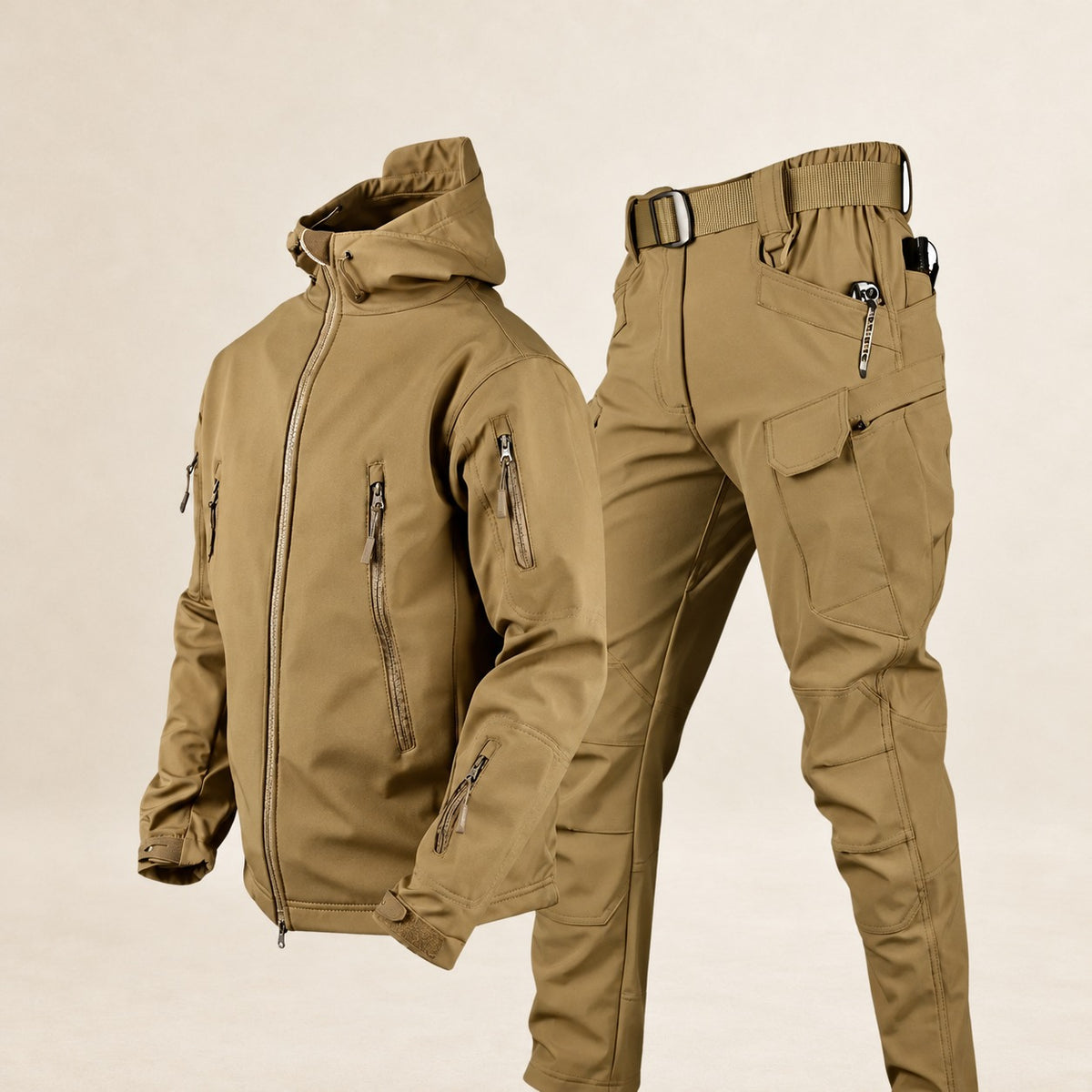 Veste tactique pour homme avec plusieurs poches et ajustement personnalisé