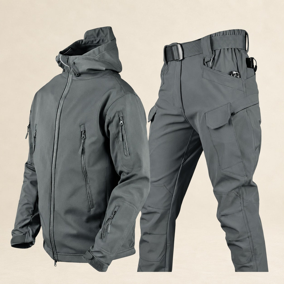 Veste tactique pour homme avec plusieurs poches et ajustement personnalisé