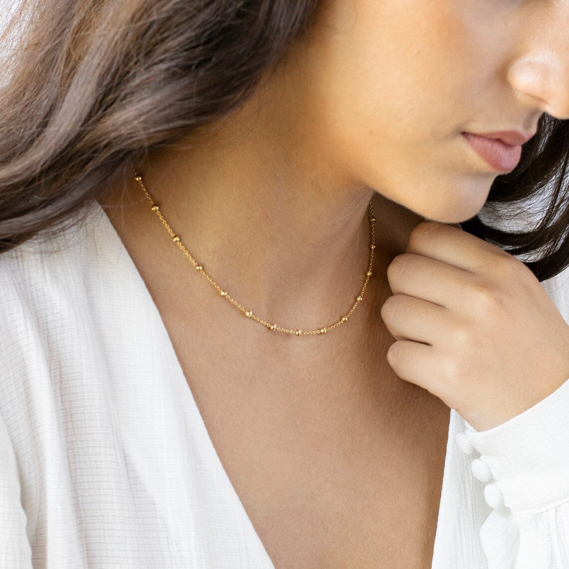 Collier Choker Satellite - Collier de Luxe Doré