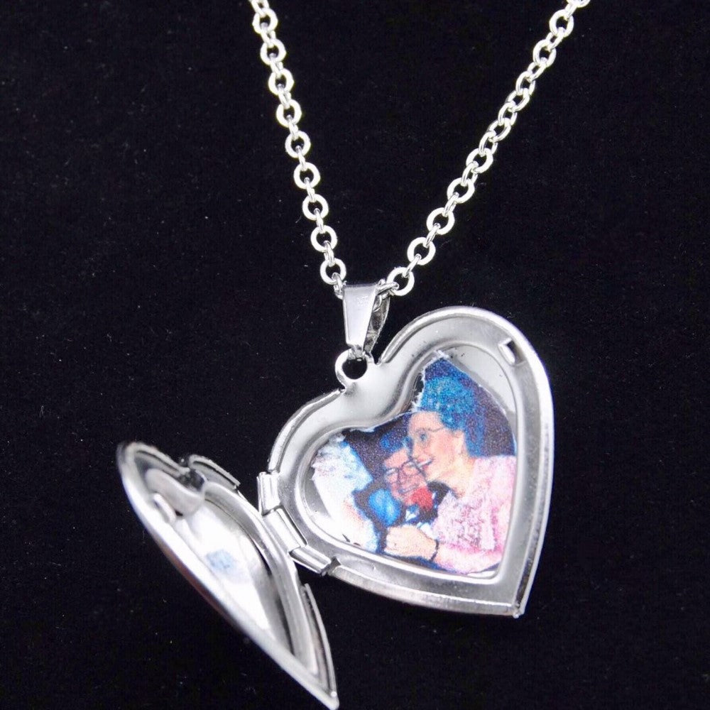 Collier Médaillon Cœur - Médaillon ancien
