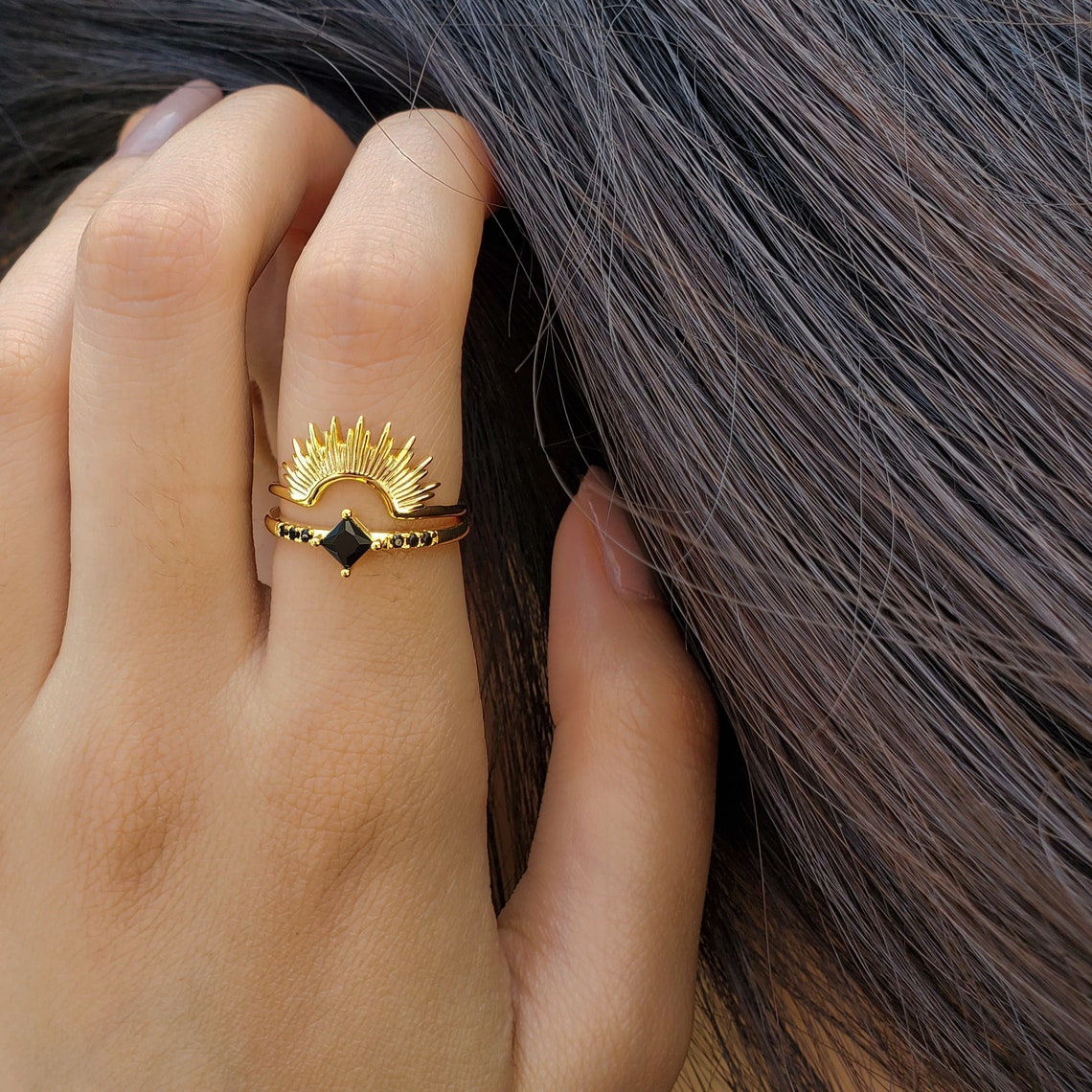 Bague Rayons de Soleil - Bague Soleil Levant
