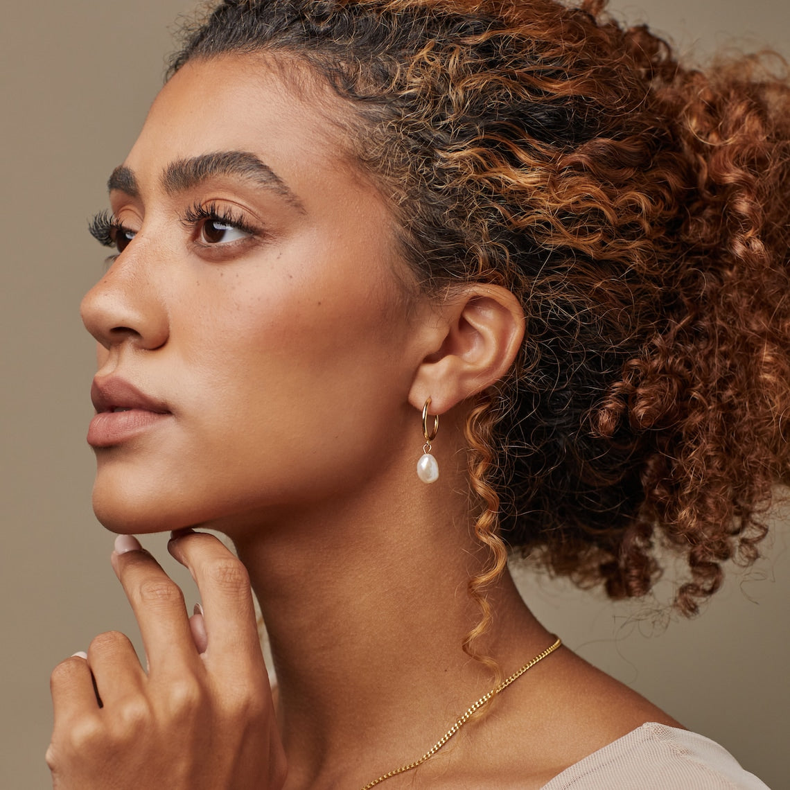 Boucles d'oreilles à perles pendantes - Boucles d'oreilles en perles
