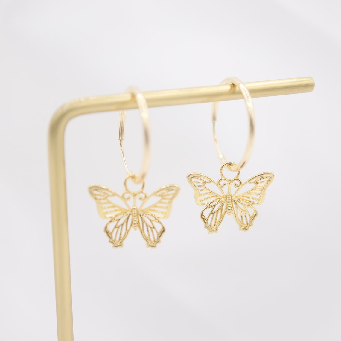 Boucles d'oreilles en papillon - Papillon creux pendentif