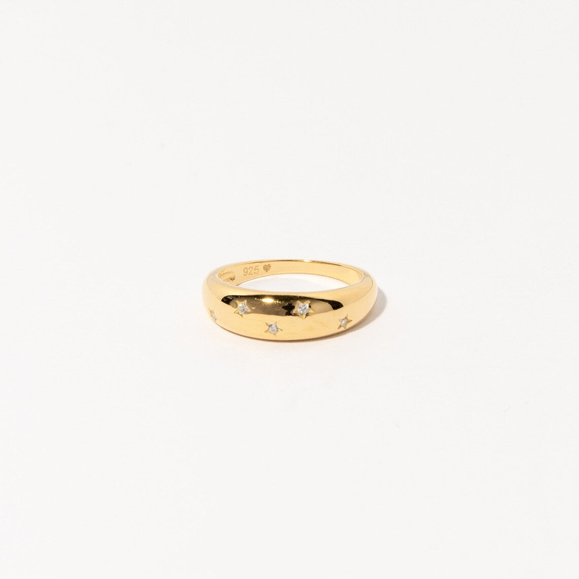 Bague Étoile - Bague Sceau Dôme