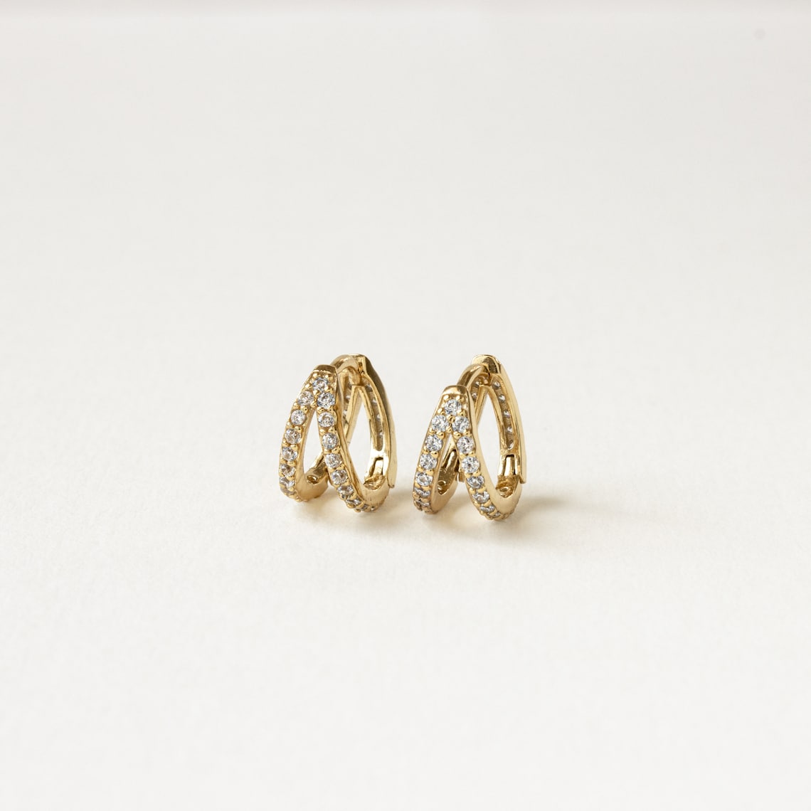 Duo-Pave-Bague - Bague de diamants en incrustation