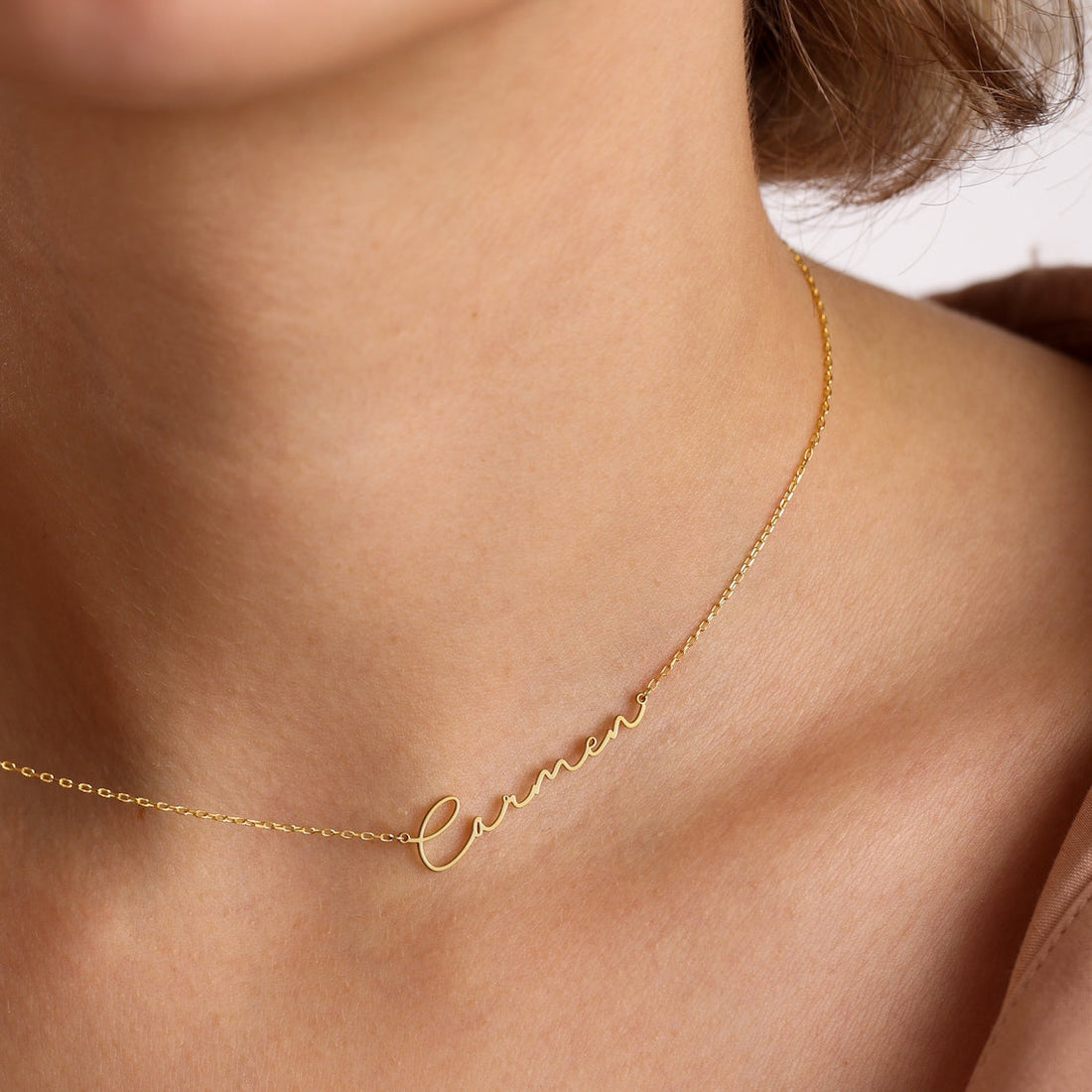 Collier de lettres mate - Collier de signature