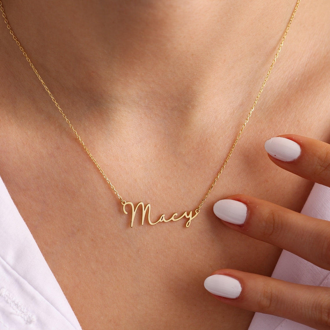 Collier de lettres mate - Collier de signature