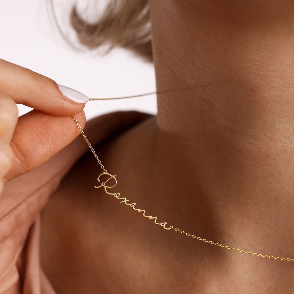 Collier de lettres mate - Collier de signature