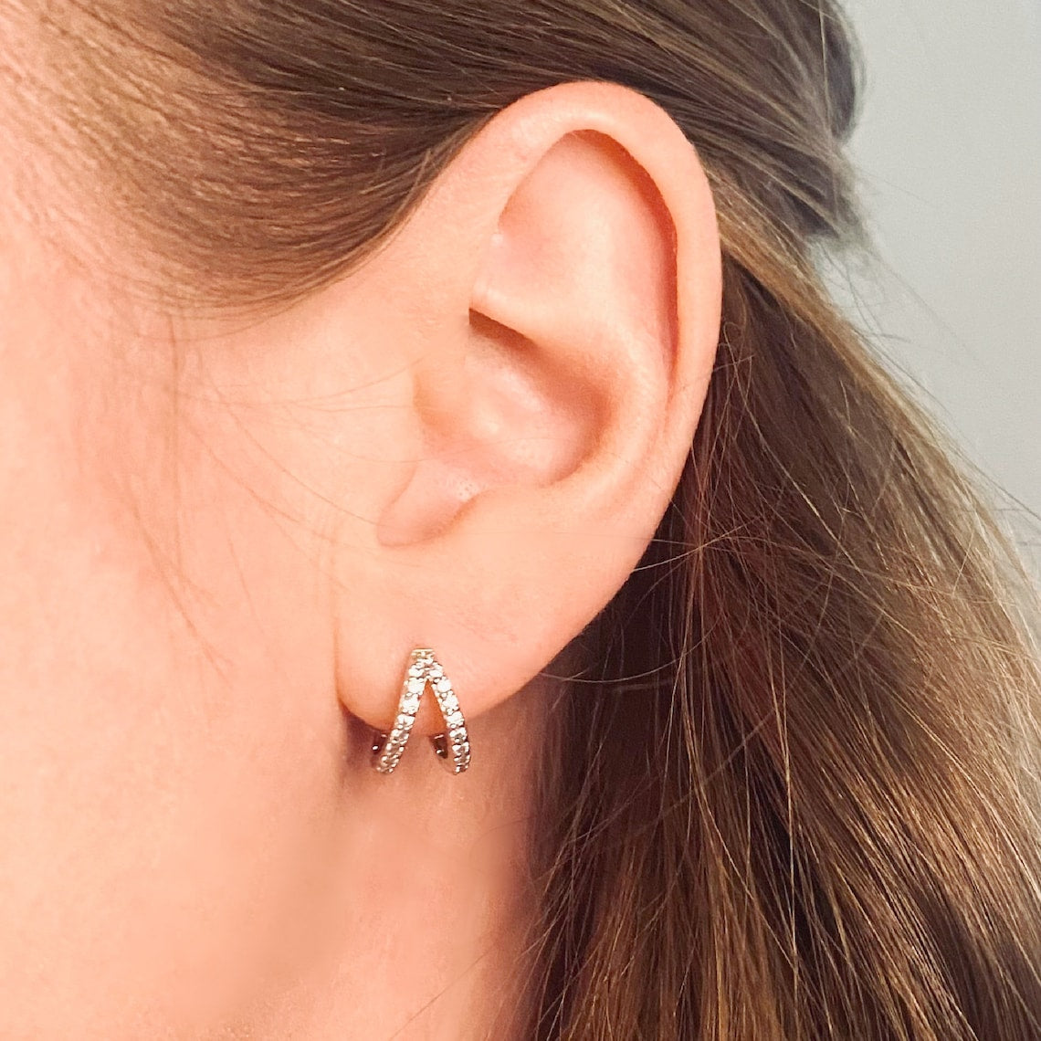 Duo-Pave-Bague - Bague de diamants en incrustation