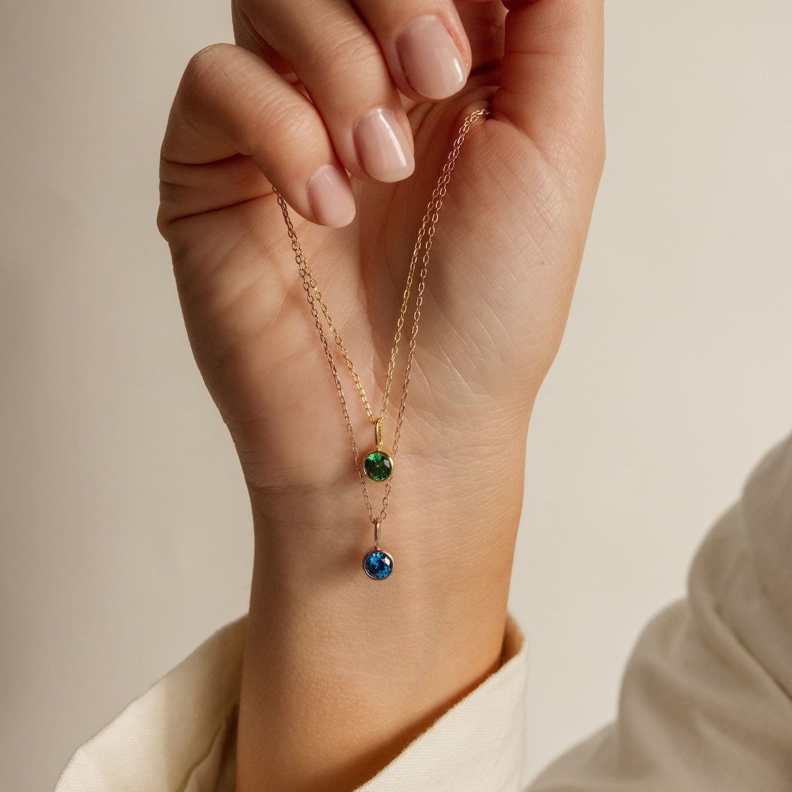 Collier de pierre de naissance - Collier de pierres précieuses