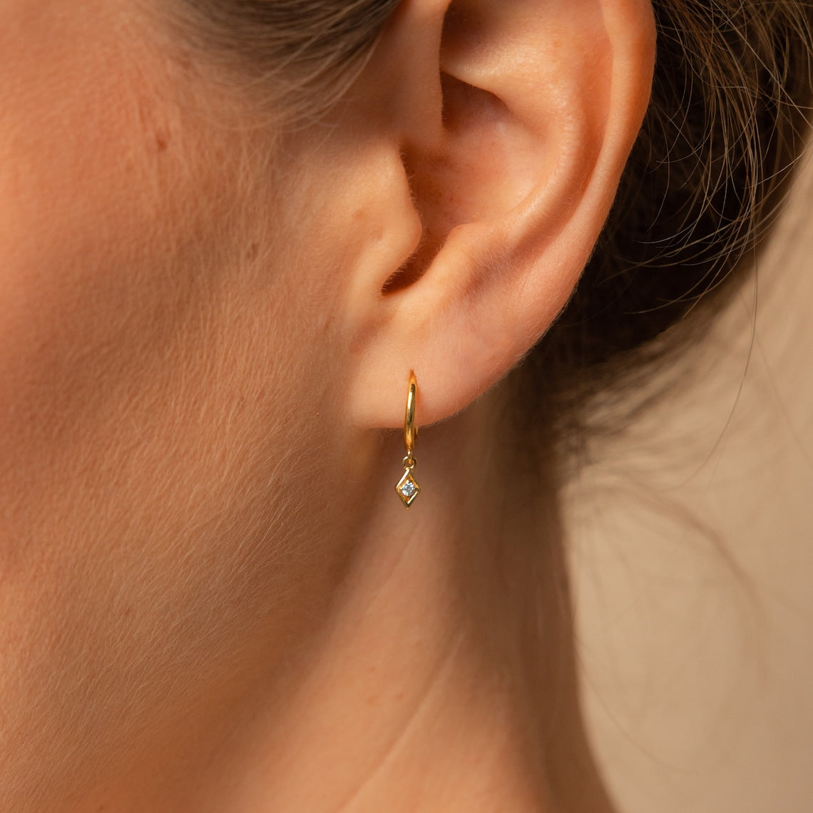 Boucles d'Oreilles Pendantes - Boucles d'Oreilles Délicates en Diamants