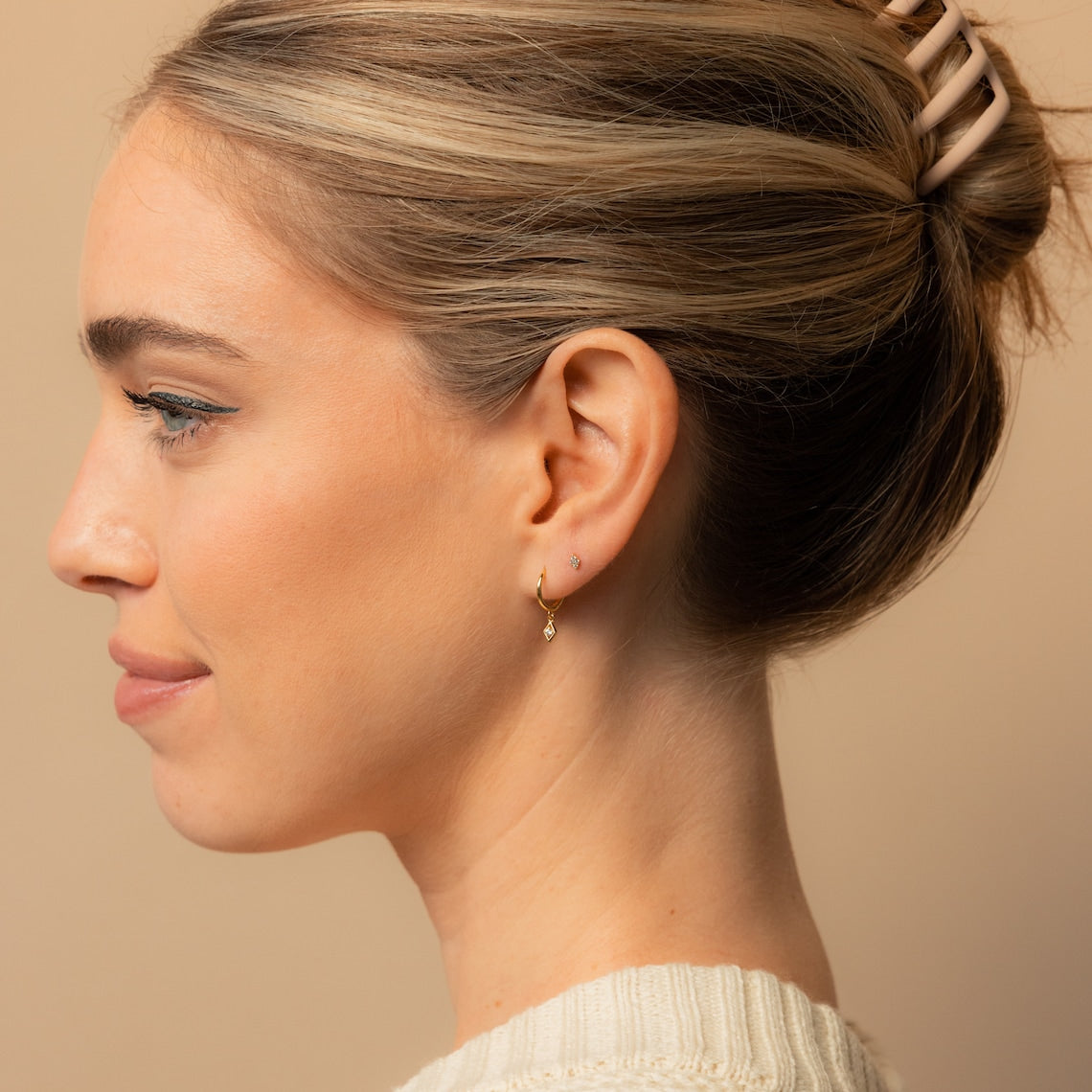 Boucles d'Oreilles Pendantes - Boucles d'Oreilles Délicates en Diamants