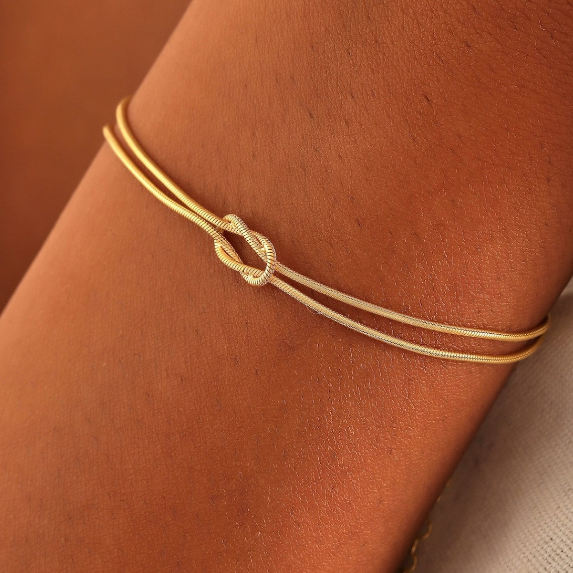Bracelet de nœuds - Bracelet de nœuds en chaîne serpent