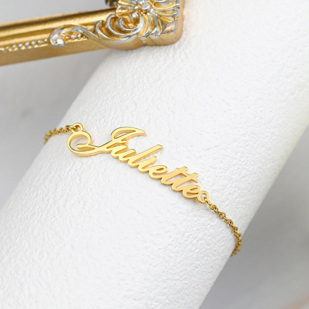 Bracelet personnalisé en or - bracelet avec votre nom