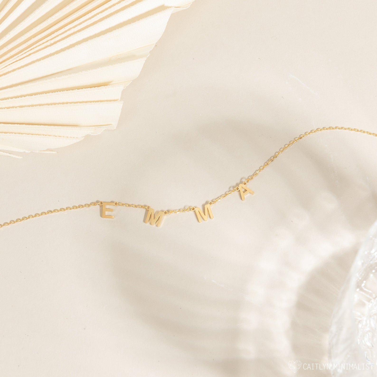 Collier avec nom de lettres - Collier de nom personnalisé