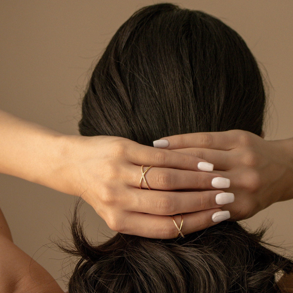 Lena – Bague de luxe Pavé X