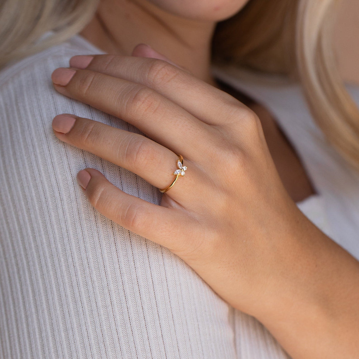 Papillon – Élégante bague de diamants