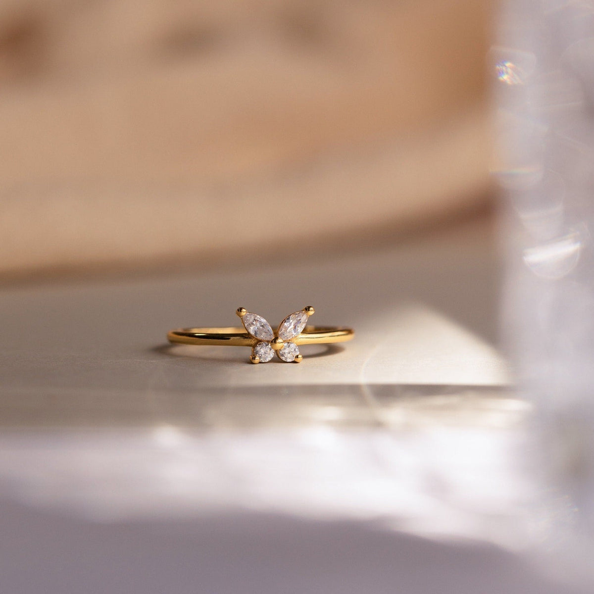 Papillon – Élégante bague de diamants