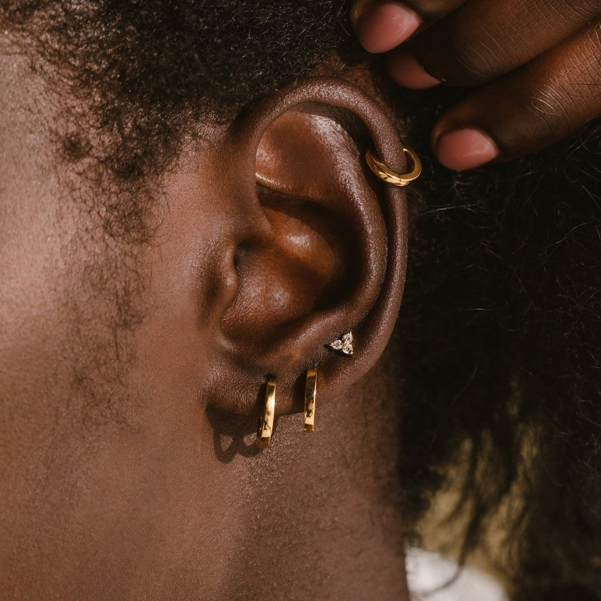 Créoles Huggie Minimales - Créoles à boucle
