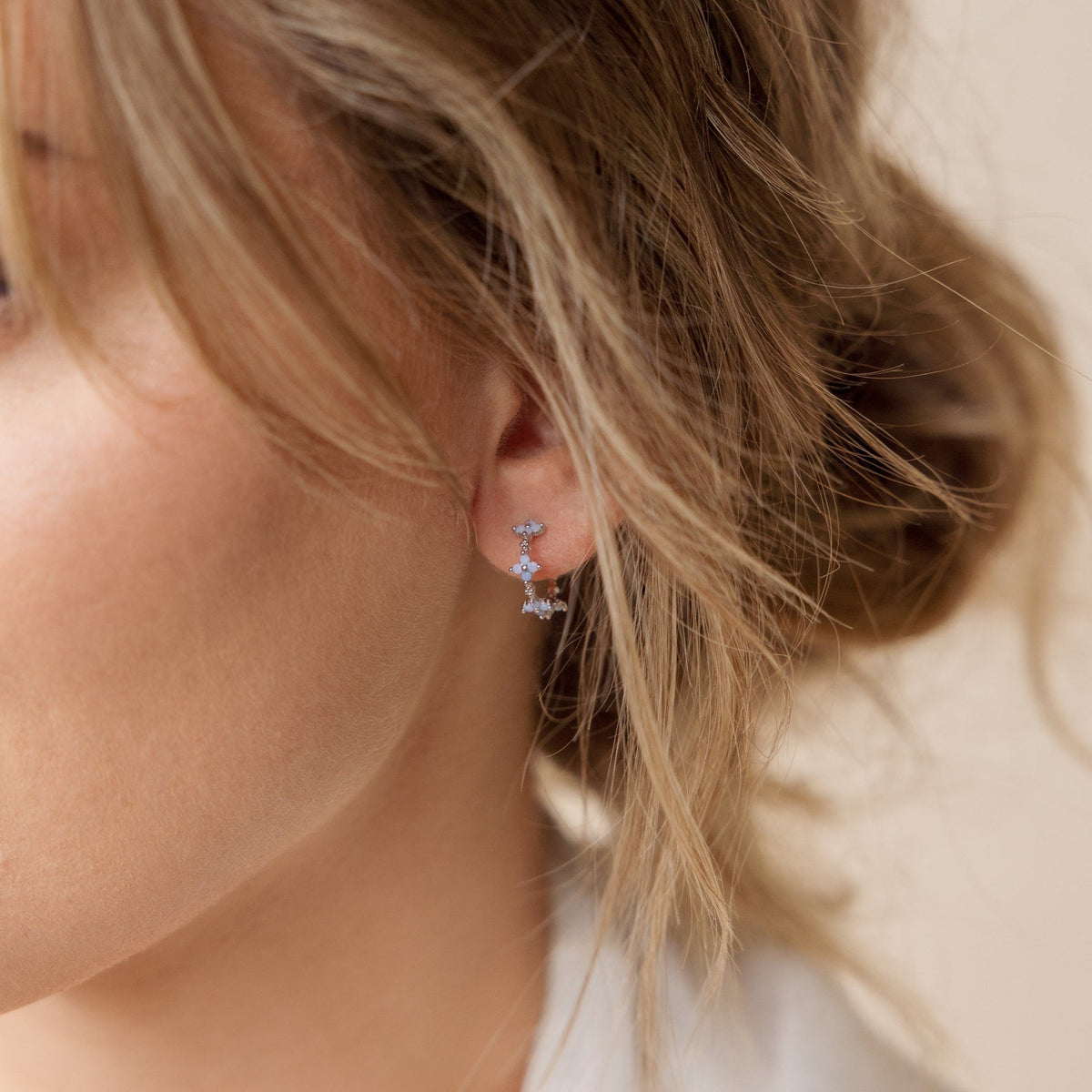 Boucles d'oreilles monuments - Aros de fleurs de lierre