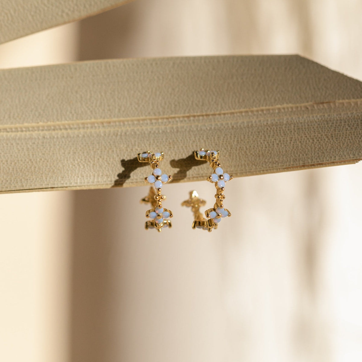 Boucles d'oreilles monuments - Aros de fleurs de lierre