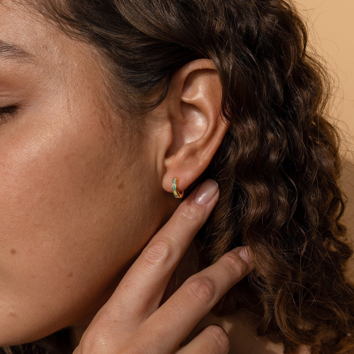 Bagues d'Intarsia d'Opale - Boucles d'oreilles d'Opale