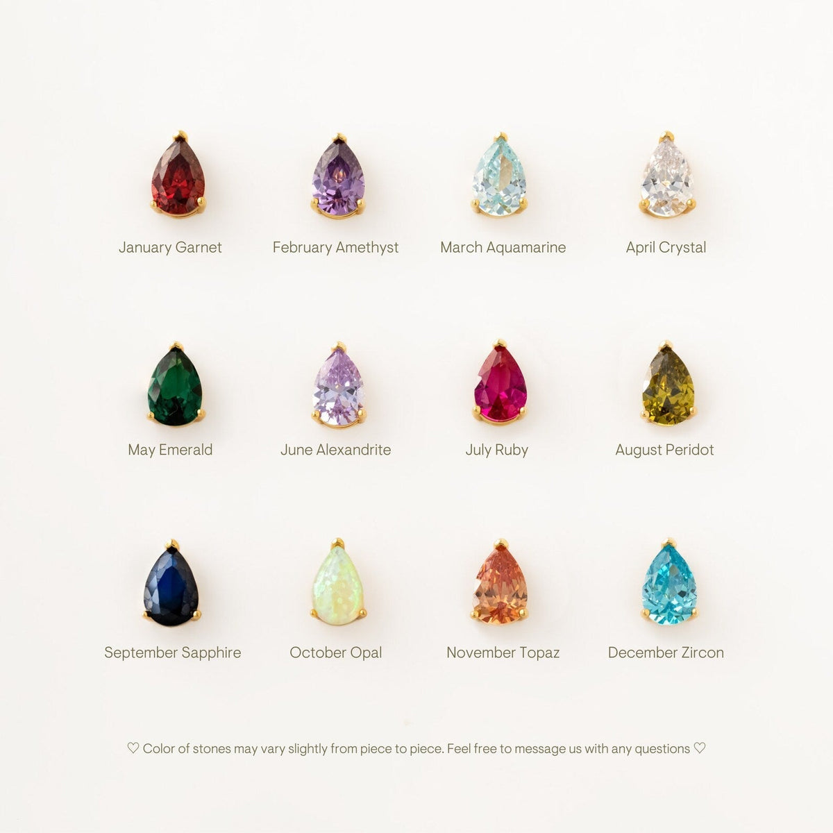 Créoles Huggies de Pierre de Naissance - Boucles d'oreilles en Strass