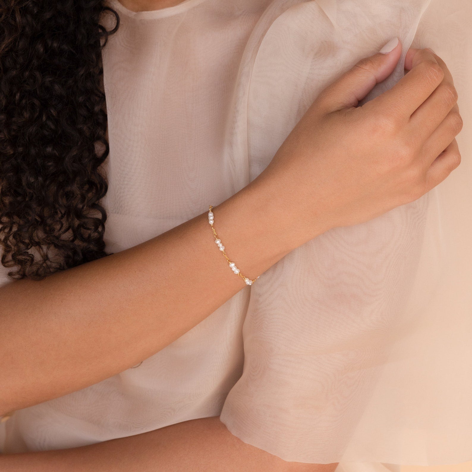 Hailey – Bracelet de perles avec stations