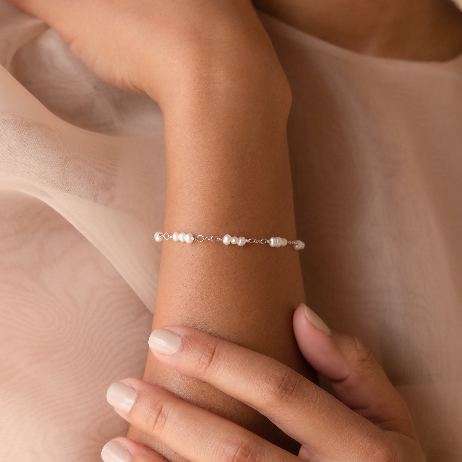 Hailey – Bracelet de perles avec stations