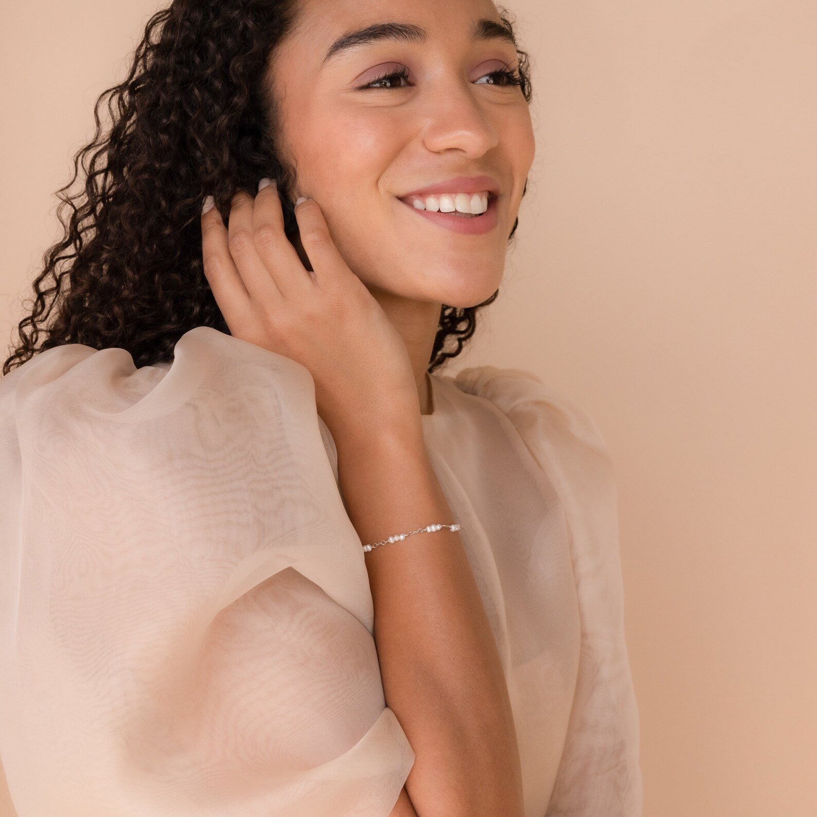 Hailey – Bracelet de perles avec stations