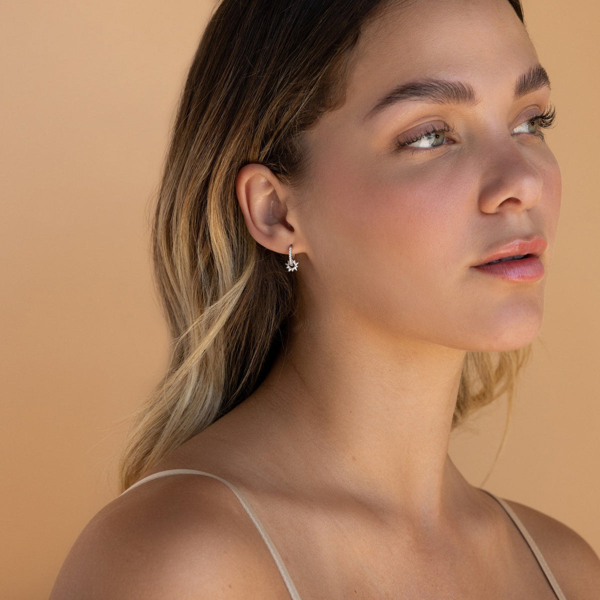 Natalia – Boucles d'oreilles Pavé Soleil