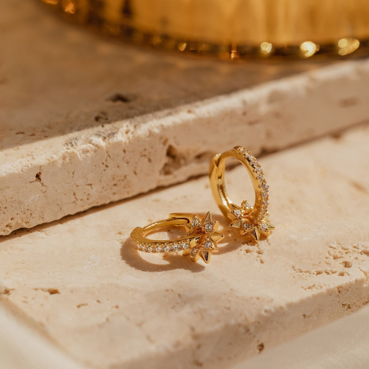 Natalia – Boucles d'oreilles Pavé Soleil