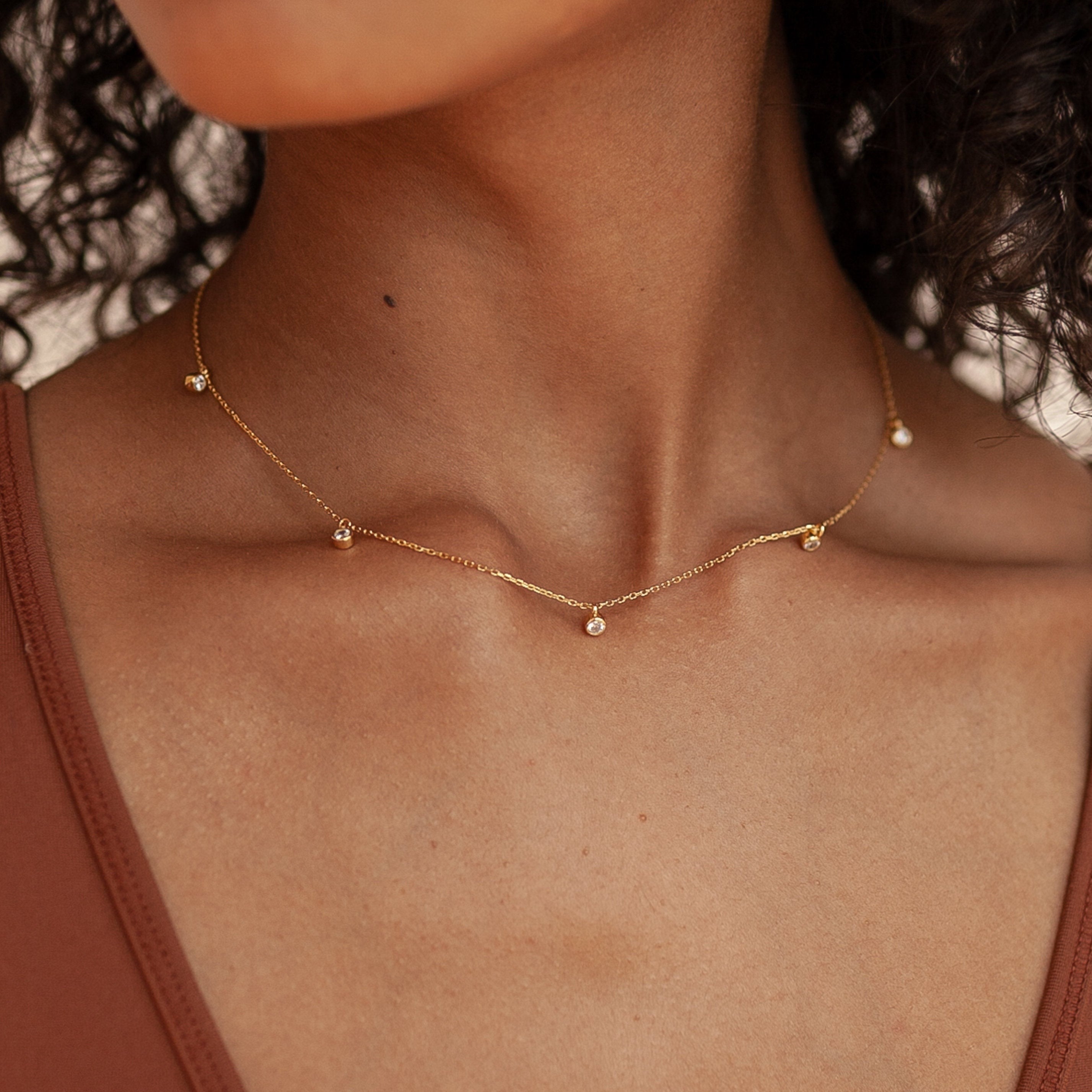 Tilly – collier avec station de diamant