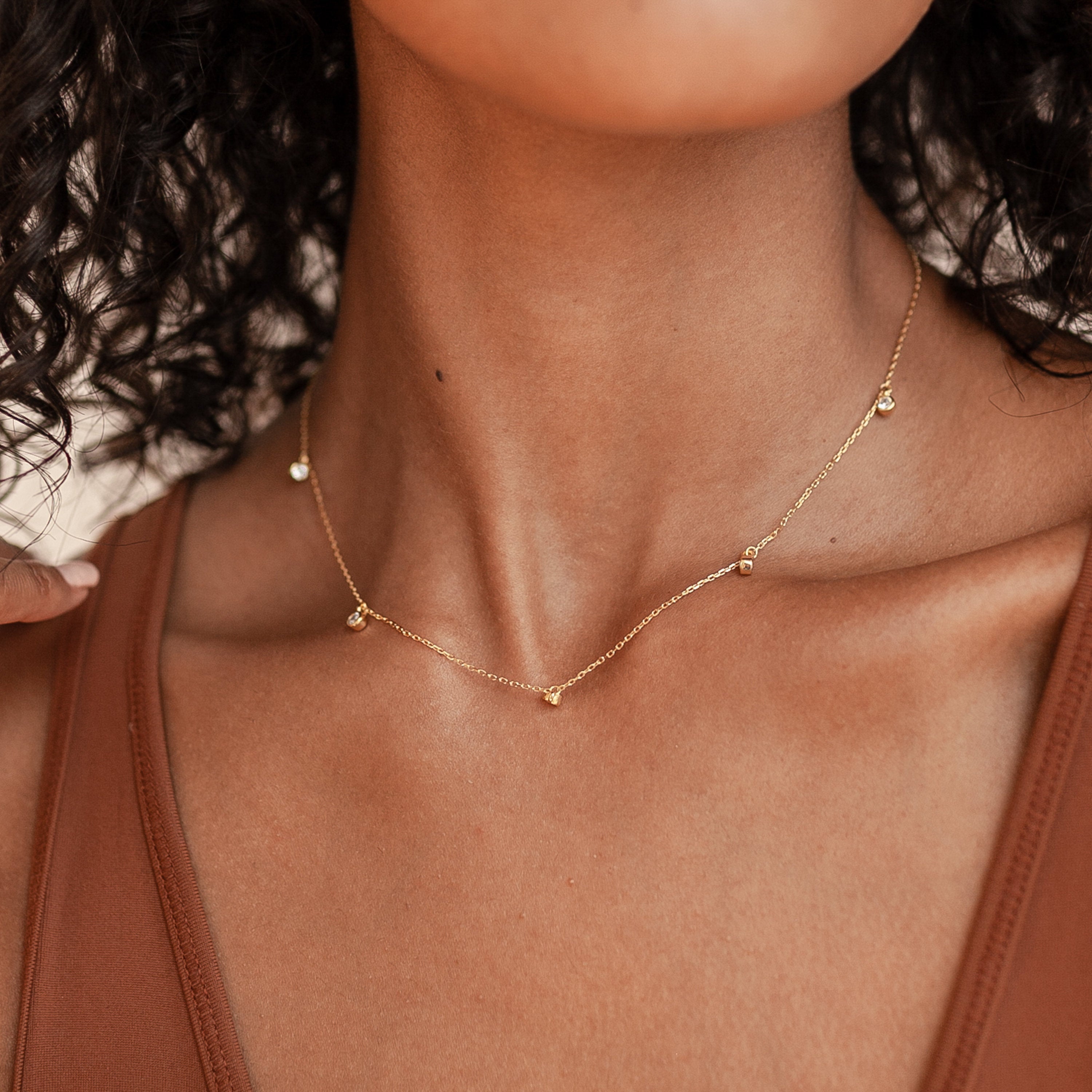 Tilly – collier avec station de diamant