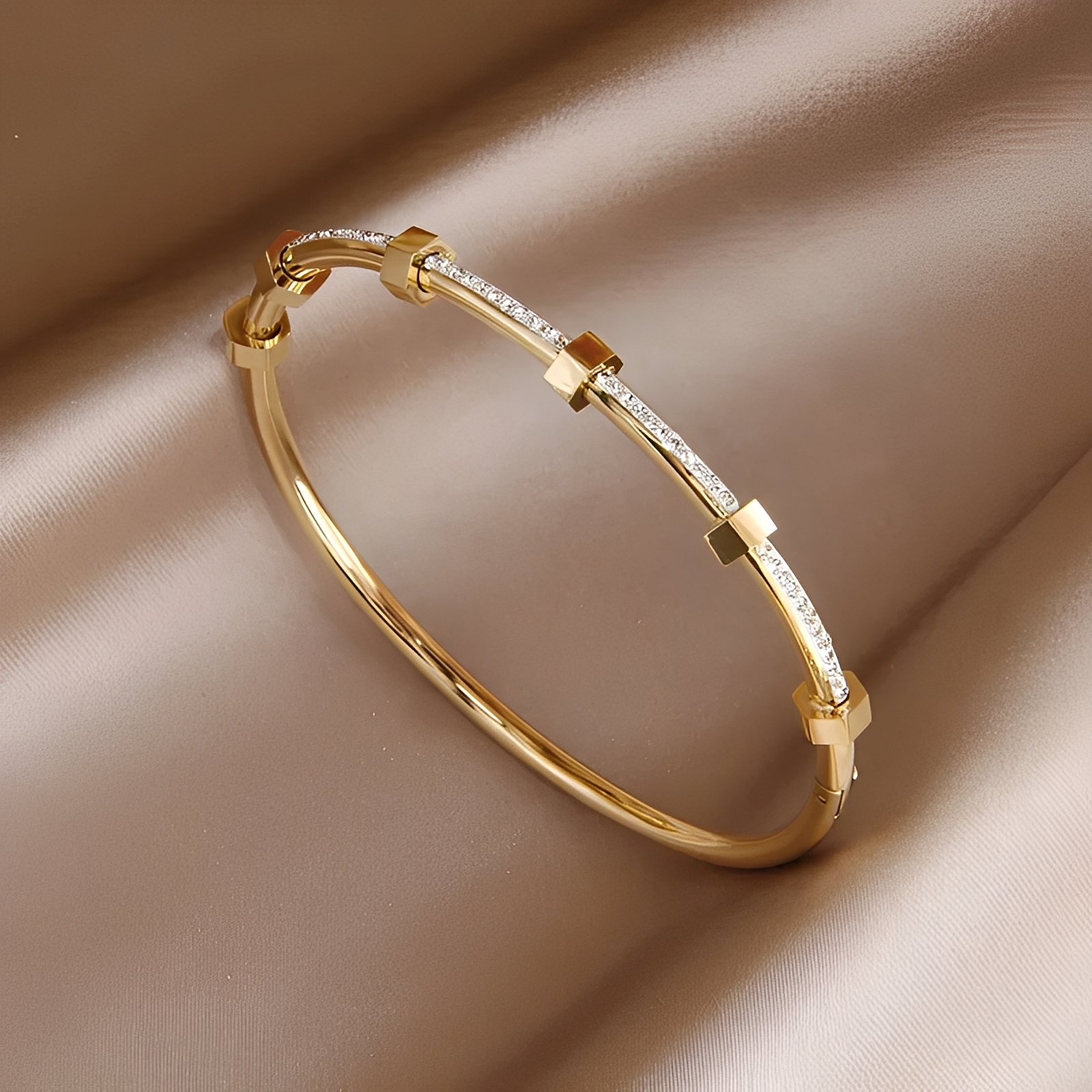 Amy – bracelet doré brillant