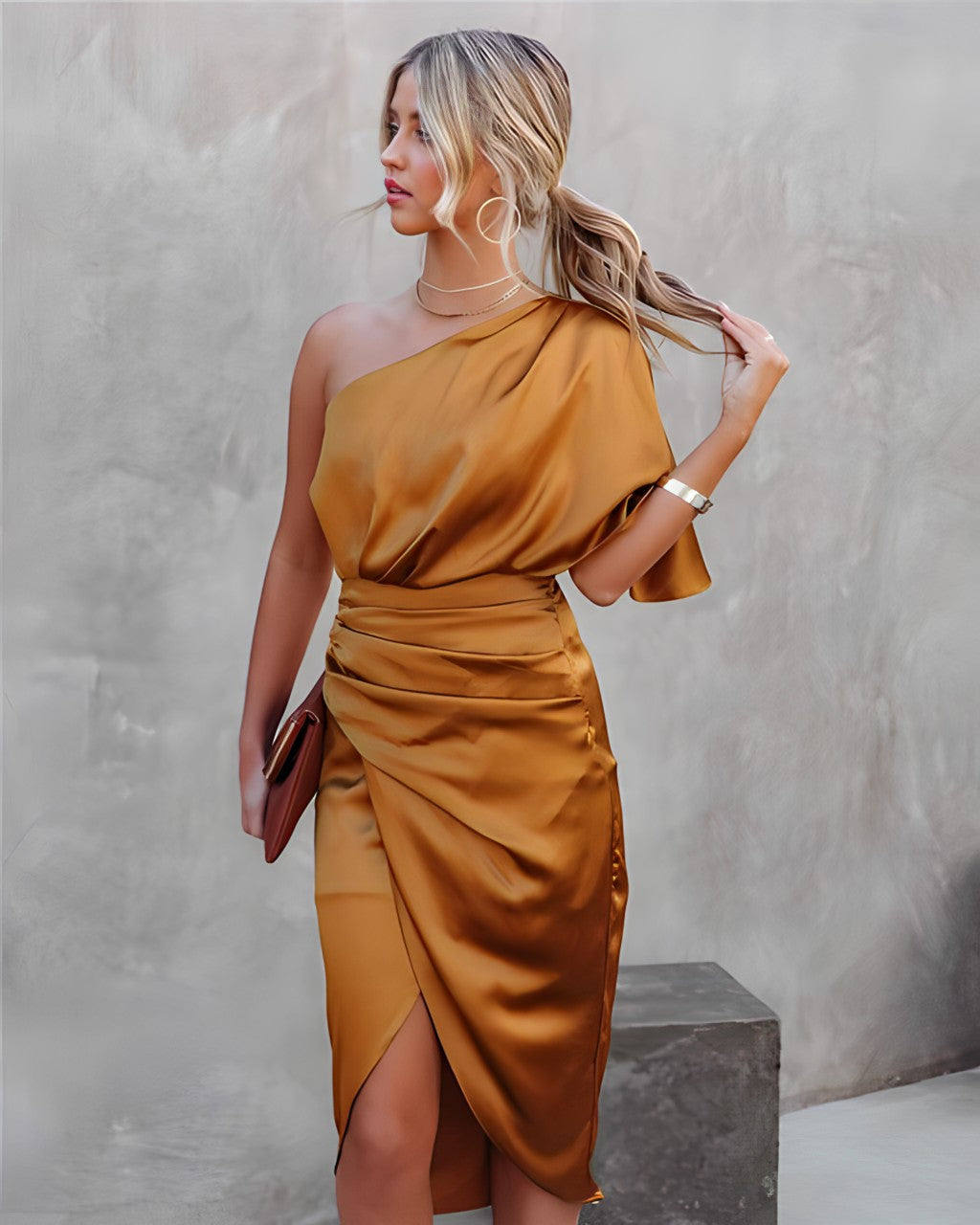 Candyce - Robe élégante à coupe asymétrique pour femme