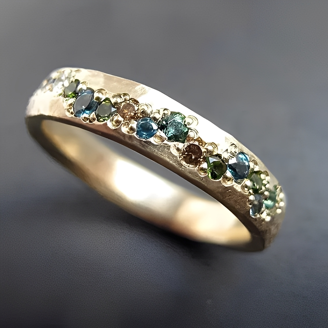 Clara - Bague classique vintage dorée