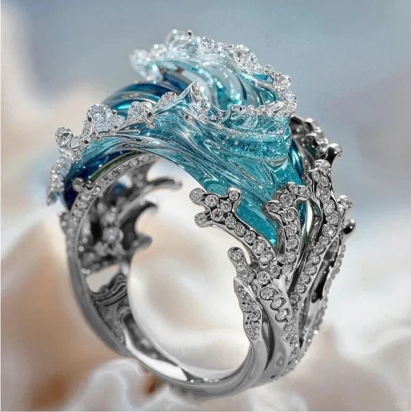 Mireya – Bague avec le murmure éternel de la mer