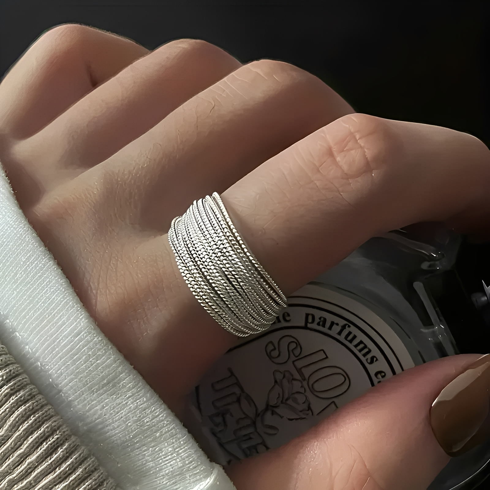 Miley – Bague en argent superposée