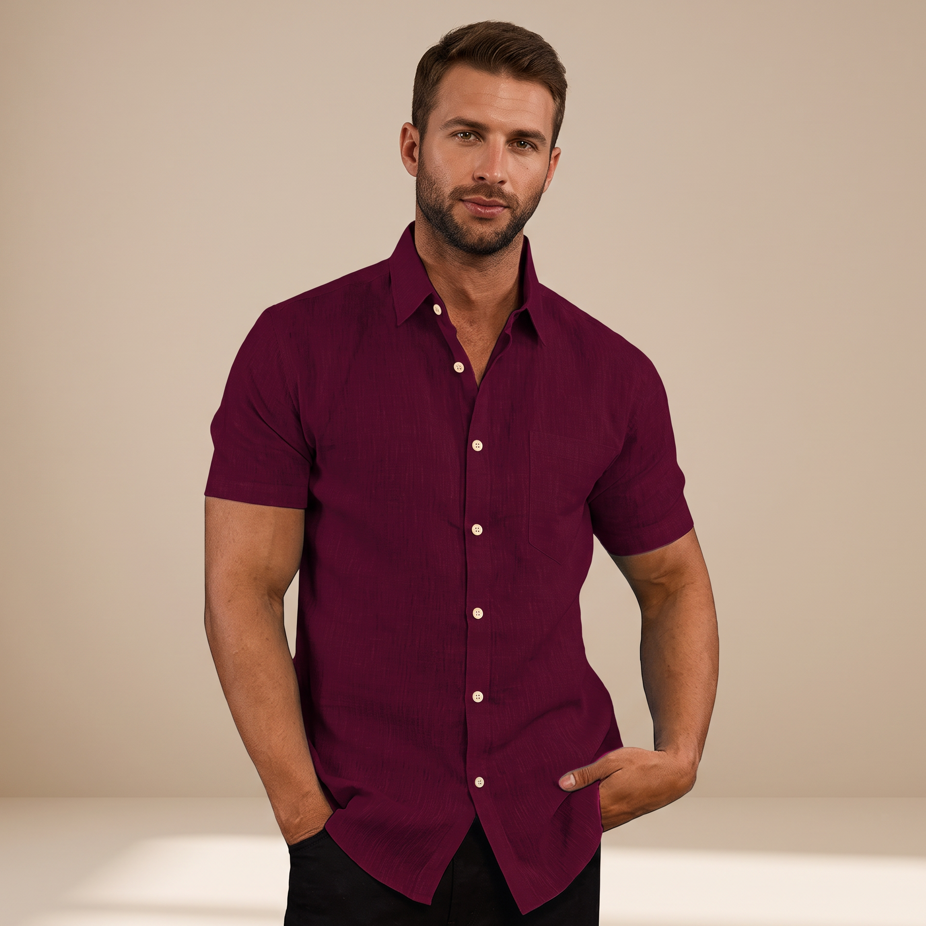 Cassius - Chemise élégante à manches courtes