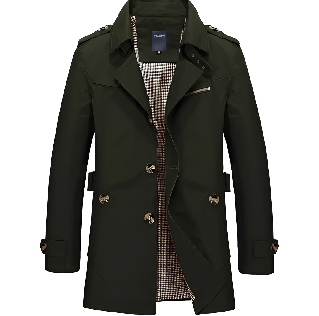 Hanzo - Manteau long d'hiver chaud pour homme