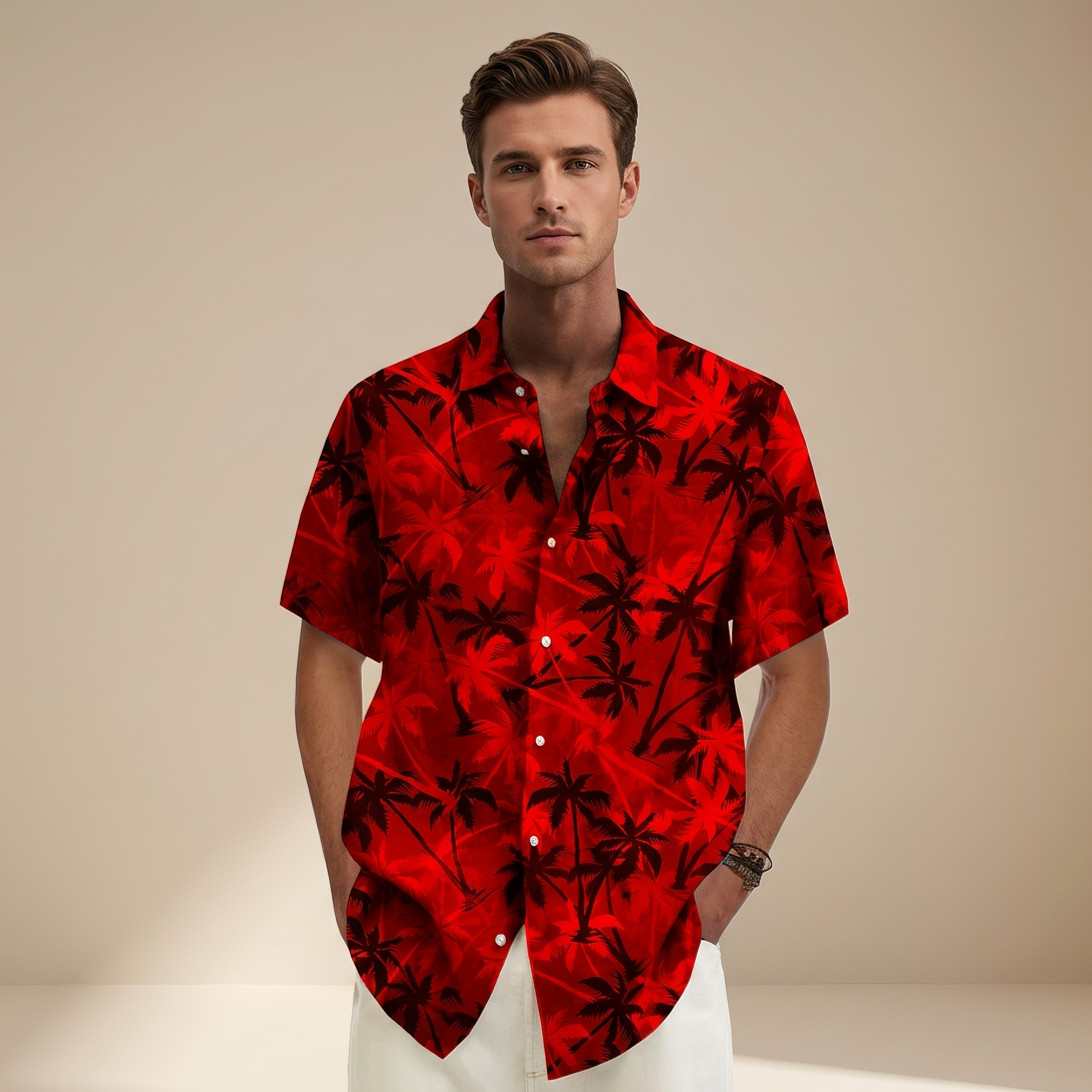 Jenson - Chemise à motifs hawaïens