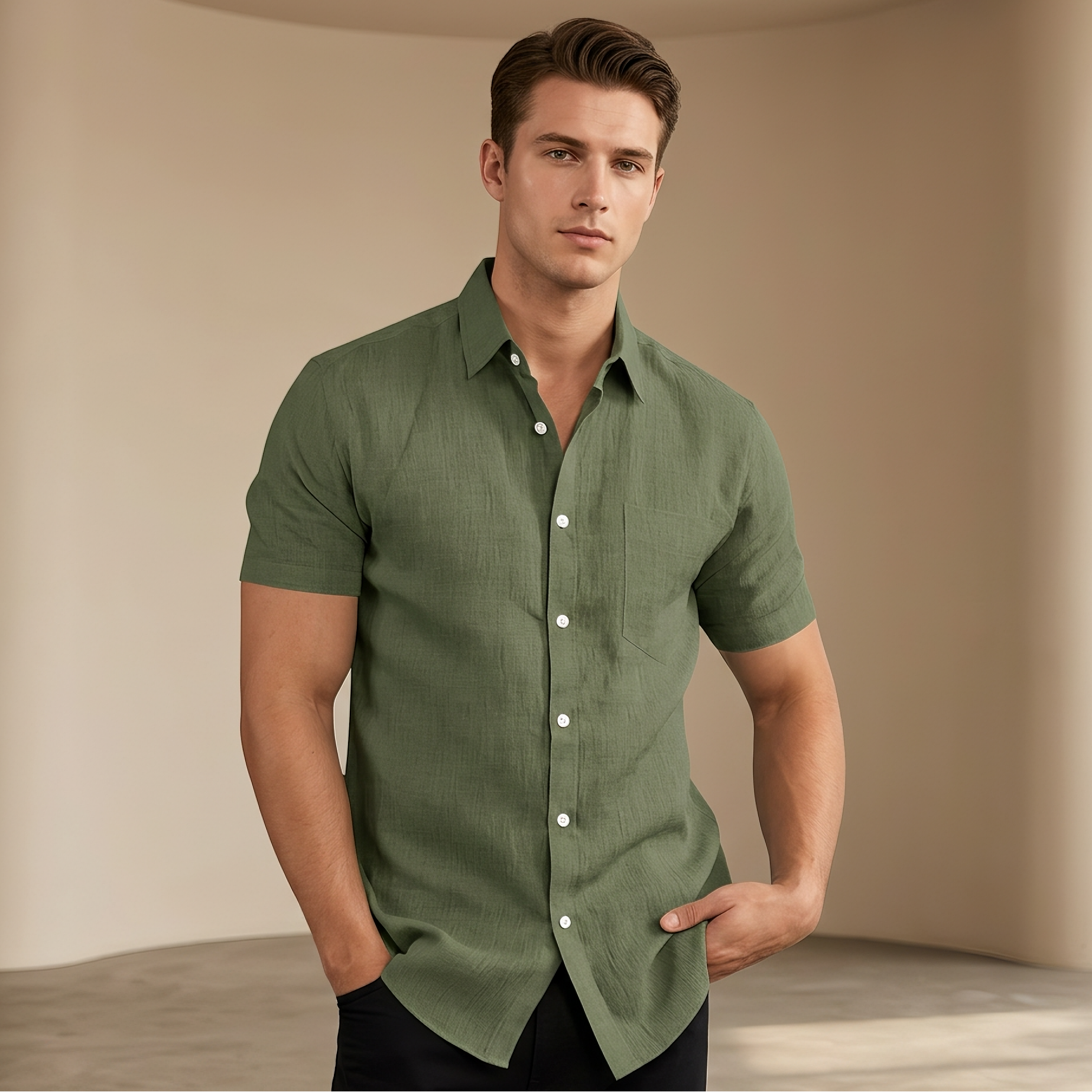 Cassius - Chemise élégante à manches courtes