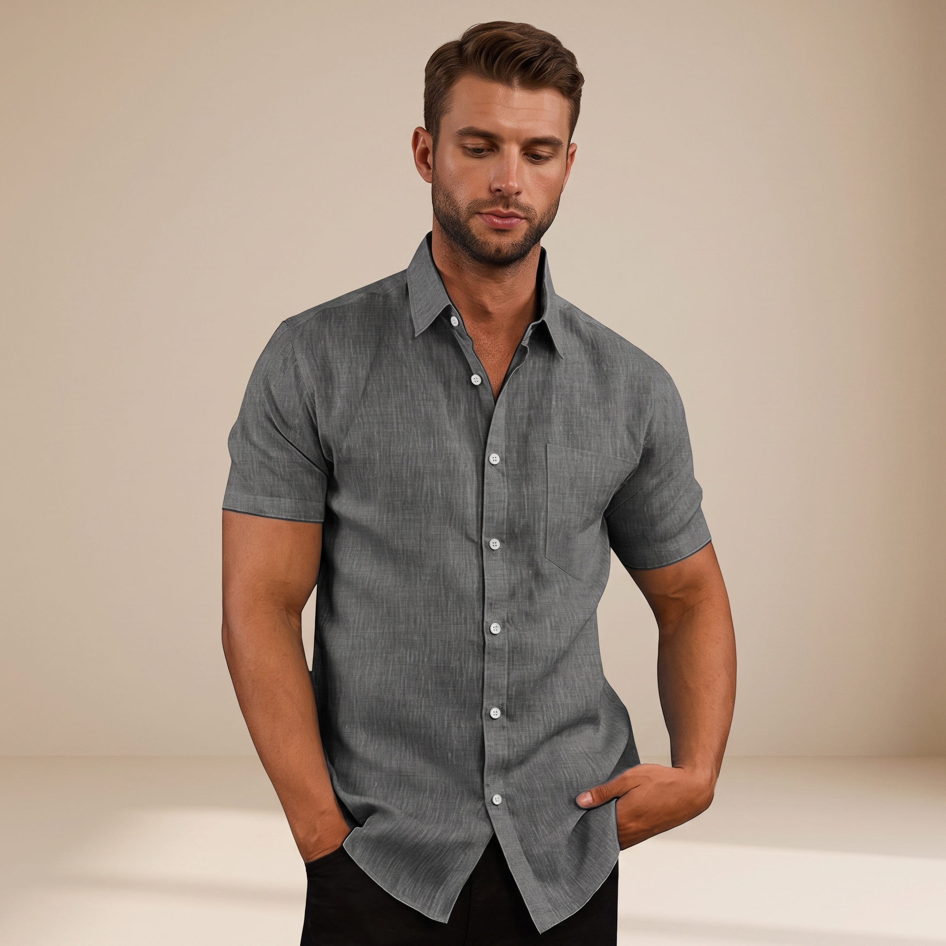 Cassius - Chemise élégante à manches courtes