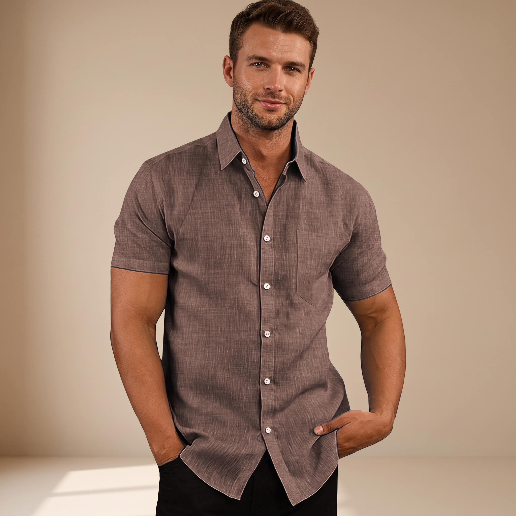 Cassius - Chemise élégante à manches courtes