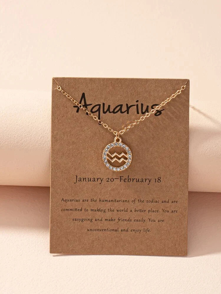 Collier de signe zodiacal - Collier de signe zodiacal Astrology Girl