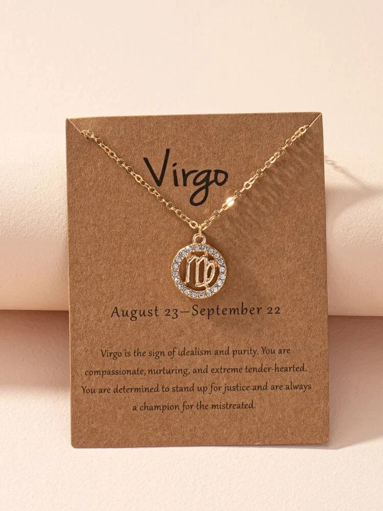 Collier de signe zodiacal - Collier de signe zodiacal Astrology Girl