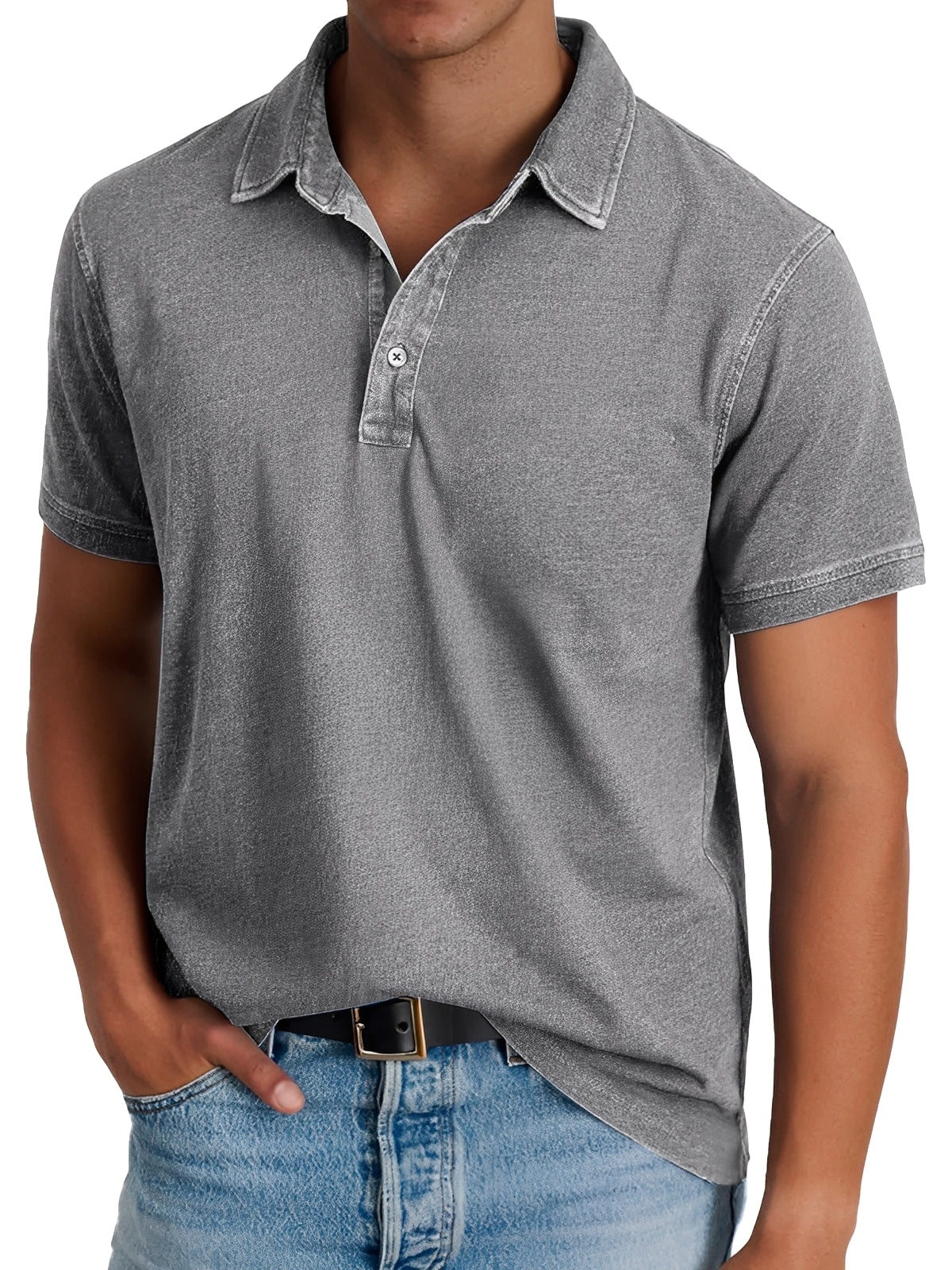 Darrell - Polo moderne, coupe ample pour hommes