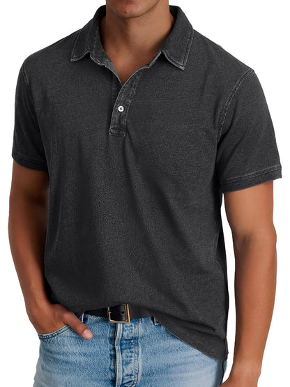 Darrell - Polo moderne, coupe ample pour hommes